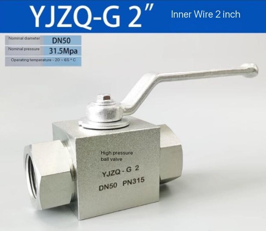 Vanne à bille 2 Voies 2'' DN50 31.5MPa, 4500Psi | YJZQ-G 2''