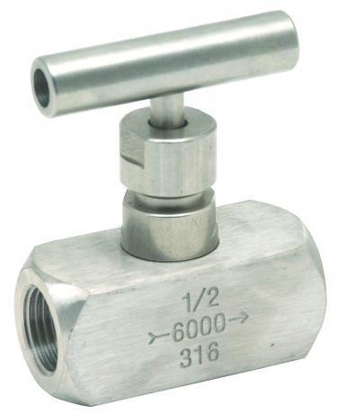 Vanne à Pointeau 1/2'' NPT 6000Psi acier Inoxydable 316L