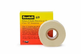 3M | Scotch 69 Ruban en Toile de verre 33m x 9mm | Blanc