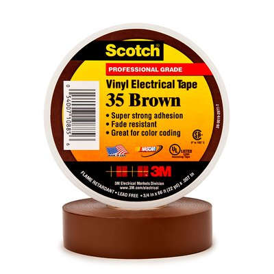 3M | Scotch 35 isolant Vinyl Elect. 19mm x 20m | Marron