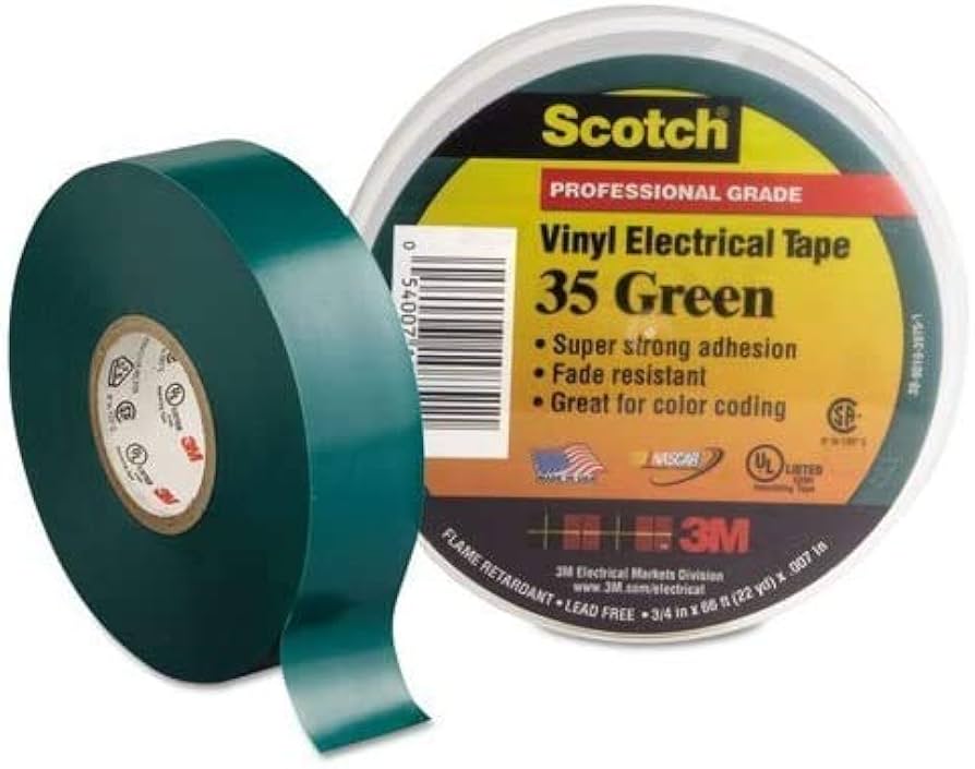 3M | Scotch 35 isolant Vynil Elect.19mm x 20m | Vert