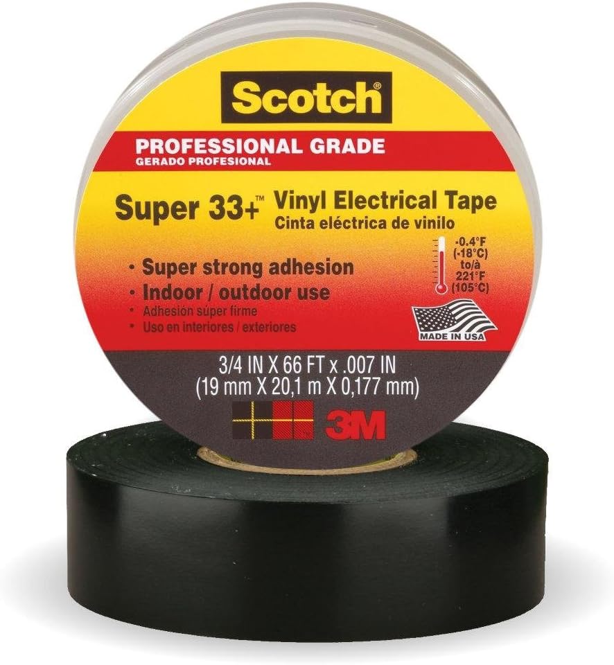 3M Scotch Elect. Super 33+ Vynil 19mm x 20m | Noir