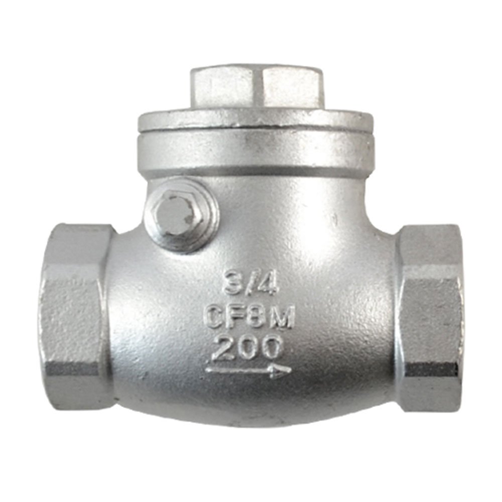 Clapet anti-retour  à battant 3/4'' INOX 316L CF8M NPT Femelle BSP