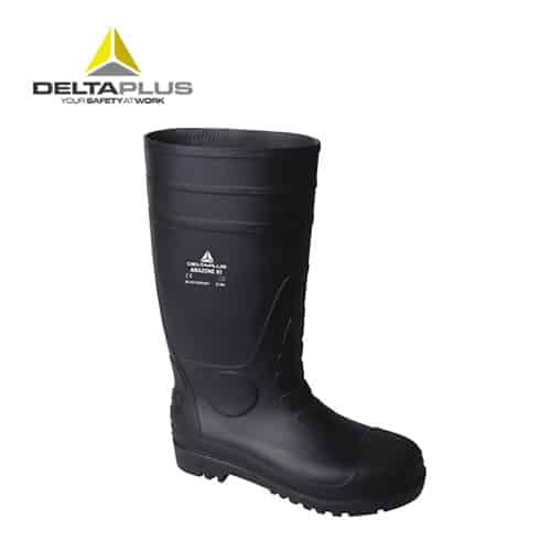 Bottes Sécurité PVC Amazone Noir S5 SRA P. 42 - Pluie | Delta Plus