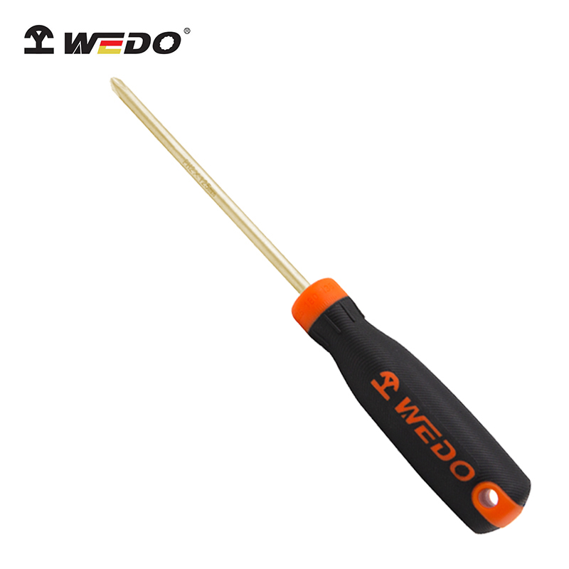 WEDO Tournevis Cruciforme PH1*75mm Phillip AL-BR ATEX