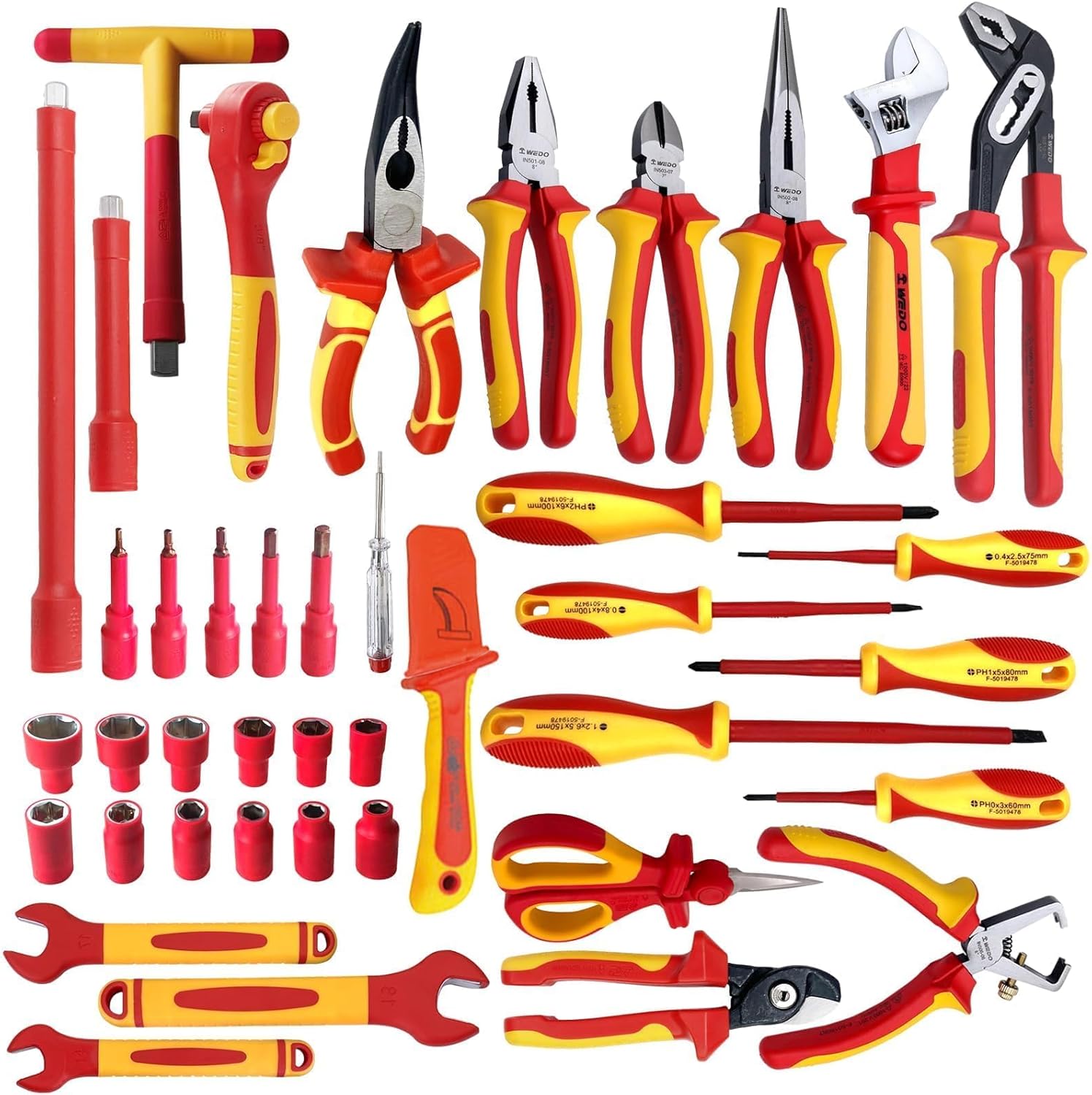 WEDO  Coffret 42 outils Isolés VDE 1000V (Electricien)
