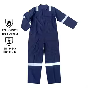 Combinaison bleu 100% cotton, 300GSM, antifeu, Taille 4XL