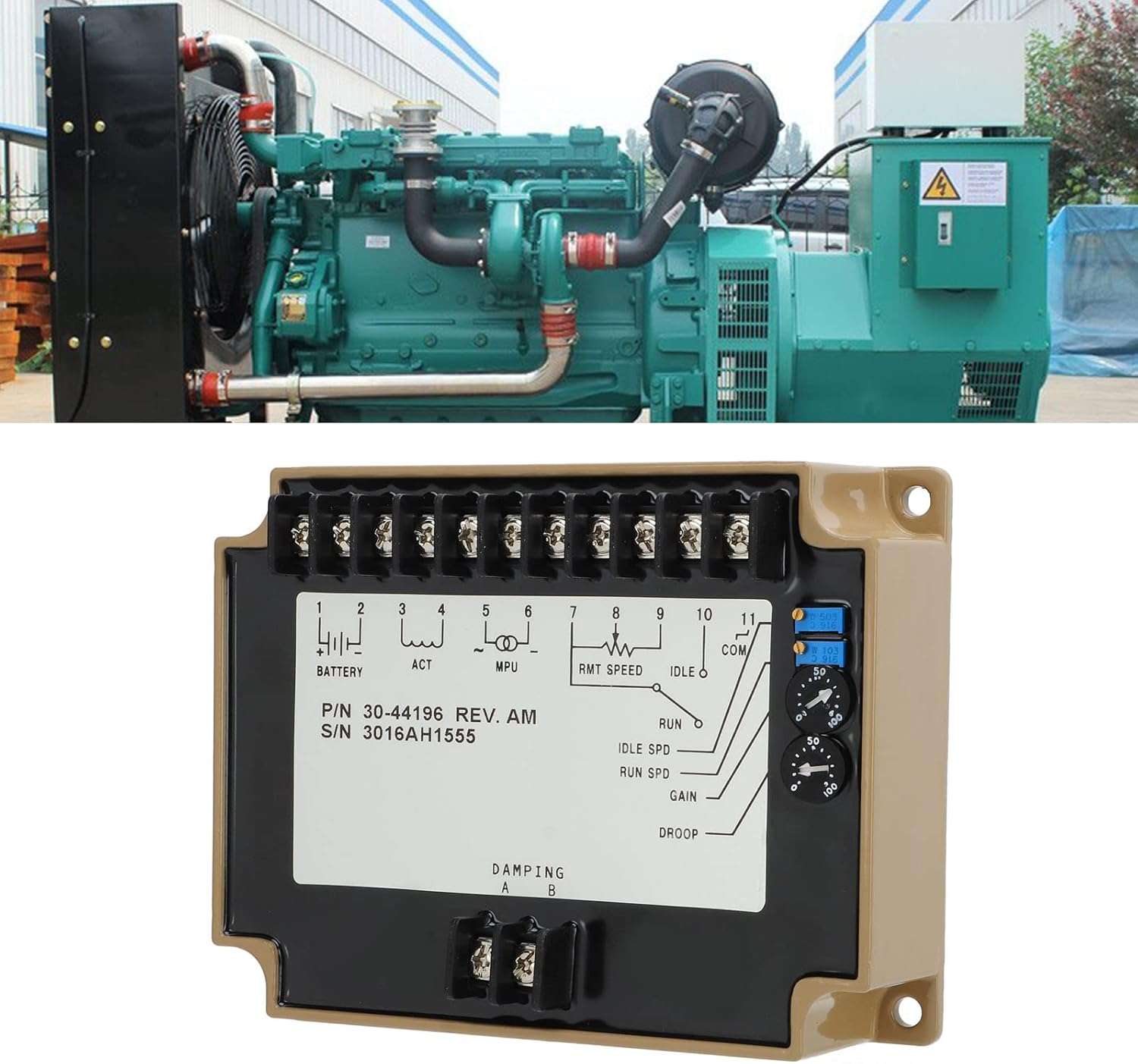 Régulateur de Vitesse  pour générateur Diesel 3044196